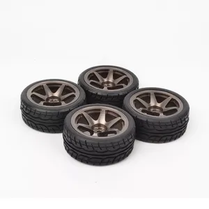 RC 1/10ラリーオンロードタイヤとホイール12mm HexタミヤHPI HSP Traxxasカー用