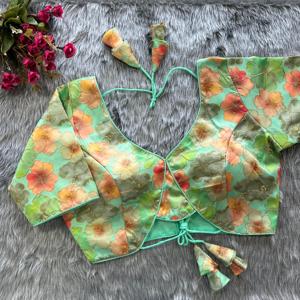 美しいファンシーパターンデザイナーブラウスの重い刺Embroideryオンライン販売