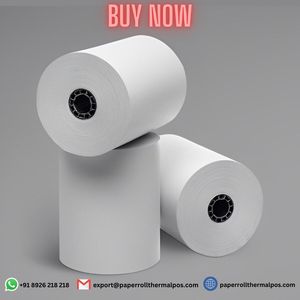 批发57x40mm毫米热敏纸卷，用于收银机POS ATM所有用于收据和银行交易的开票机