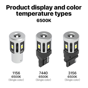 หลอดไฟเลี้ยว LED 1156 ba15s 3000K 6500K ไฟเบรคขนาดเล็กไฟตัดหมอก30วัตต์ CSP ไฟอัตโนมัติ IP67 3156 7440 T20 - Product Image 5