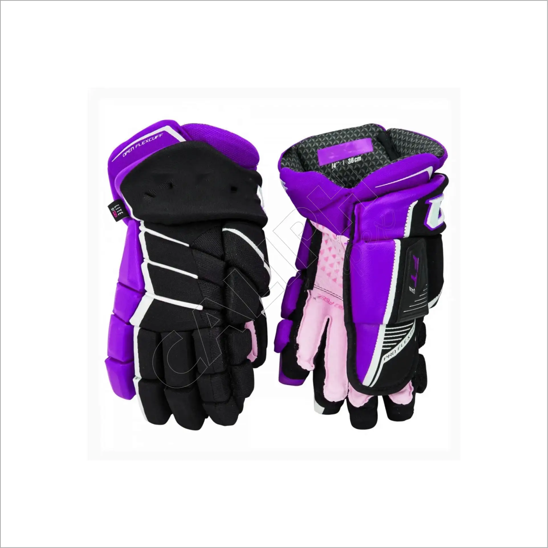 Pro Hockey Gear Supplier 12 ''13'' 14 ''Eishockey handschuhe Kunden spezifisches Logo Lacrosse Ball Hockey handschuhe mit maximalem Schutz