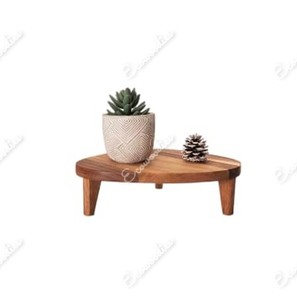 2024古董茶几圆形木制小装饰边桌美丽的植物桌或陶瓷艺术品展示