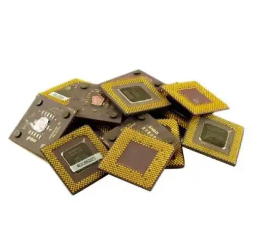 ตัวประมวลผลซีพียูหมุดซีพียูตัวประมวลผลแบบเซรามิก Pentium Pro เศษชุบทอง