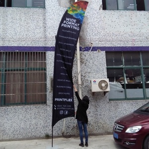 في الهواء الطلق مخصص المطبوعة 8 قدم 11 قدم واحدة ريشة العلم تحلق راية - Product Image 3