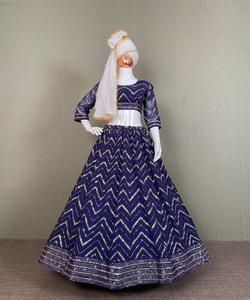 花式新设计师儿童派对穿<span class=keywords><strong>lehenga</strong></span> <span class=keywords><strong>choli</strong></span>为婴儿美丽的蓝色最新到来的民族服装