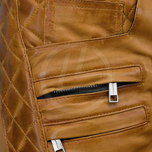 Tùy Chỉnh Phù Hợp Với Mens Quần Da Với Zip Còng Mens Quần Da Cổ Điển Với Khởi Động Cắt Chân - Product Image 6