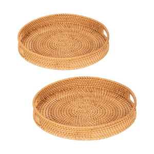 藤托盘供应早餐托盘茶零食干果糖果师供应托盘畅销低价 - Product Image 4