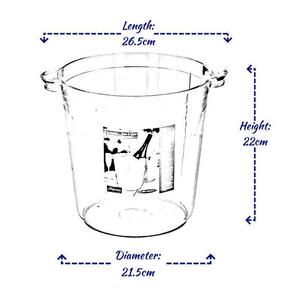 Lüks 6L buz kovası kolları ile şarap soğutucu şampanya Bar Pub parti akrilik ve Metal malzeme için 3L-8L kapasite seçenekleri - Product Image 4