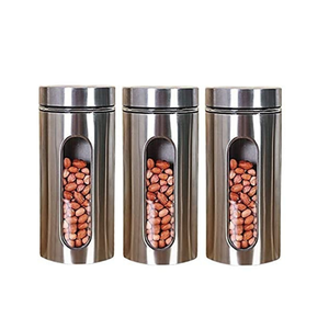 2022新款真空咖啡罐食品储存高级不锈钢厨房容器罐出售 - Product Image 1