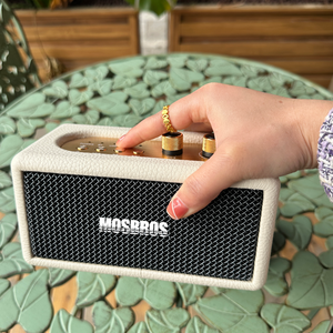 Loa di động mini Mosbros DS40 kiểu dáng Marshall, thiết kế retro, có loa trầm, hỗ trợ USB/TF/FM/BT/AUX - Product Image 3