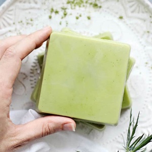 Toptan OEM YEŞİL ÇAY sabun parçaları YEŞİL ÇAY doğal japonya YEŞİL ÇAY sabun yağı kokusu gül bar vietnam'dan 100g kalite