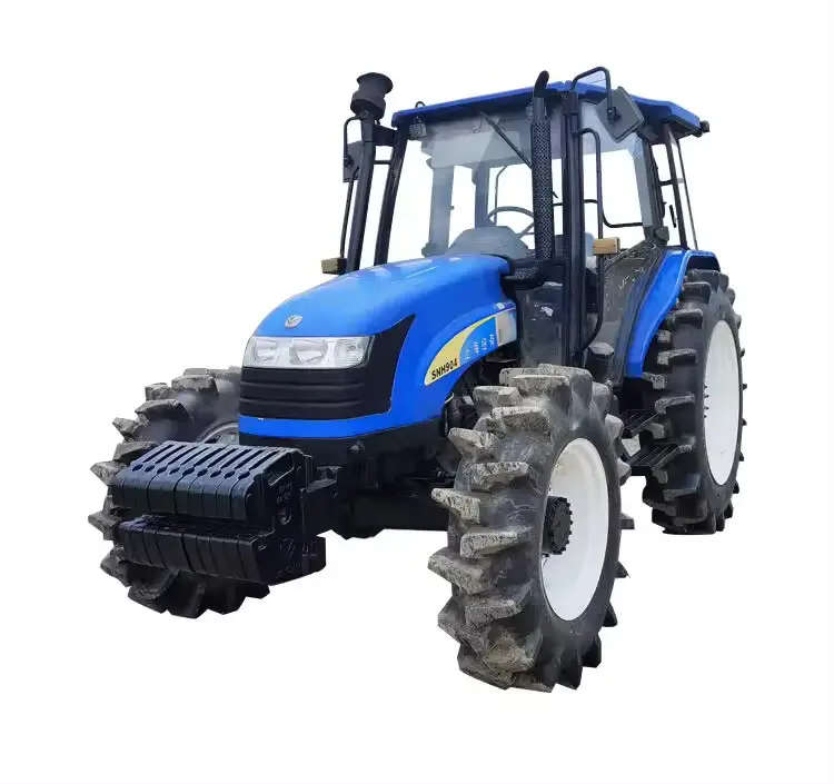 Comprar tractores 90HP 100hp 150hp usado Nuevo y Holanda tractores baratos granja agricultura 4x4 tractor de ruedas