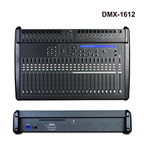 Console de mistura <span class=keywords><strong>digital</strong></span> de 16 canais com 16 entradas Mic/Line, 12 saídas analógicas