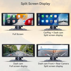 Wireless Carplay Screen for Car With <strong>Dash</strong> Cam10.26&quot; IPS Android Auto1080p Backup Camera/Mirror Link/Siri/AUX/FM Head Unit - Product Image 5