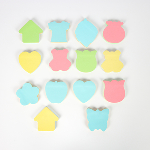 定制卡哇伊风格什锦多色自粘记事本可回收办公用便签纸礼品 - Product Image 1