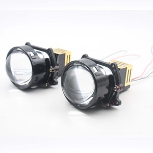AILECAR3.0インチスモールサン12VハイパワープロジェクターバイLEDプロジェクターゴールデンデザインカーヘッドライトプロジェクター - Product Image 2