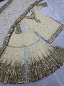 设计师印度巴基斯坦库尔提 & 沙拉拉套装宝莱坞礼服派对装 - Product Image 2