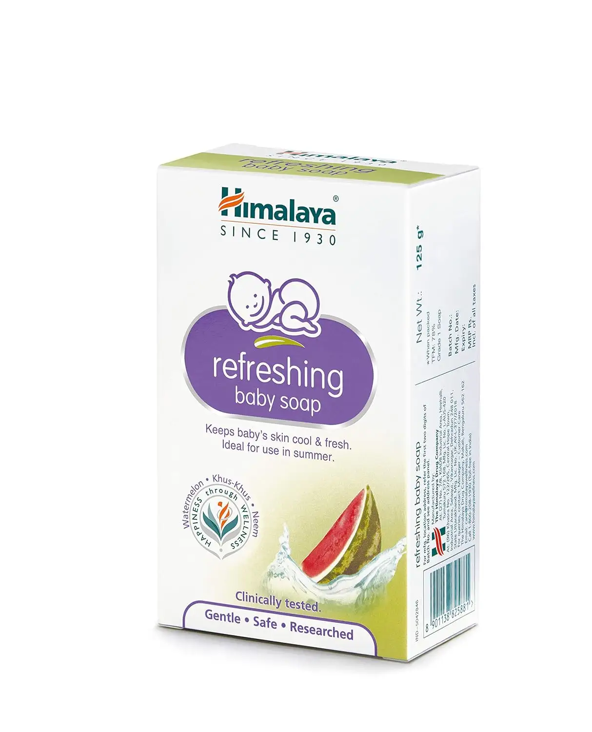 Jabón refrescante Ayurvédico natural para bebés 125g Cuidado del bebé Producto al mejor precio