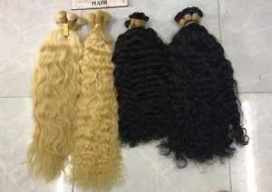 מים מים גל סרוג שיער תורם יחיד הרחבות שיער אנושי ללא עורכות עבור נשים ויאטנמית שיער גולמי וייטנאמית