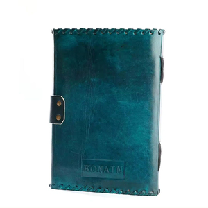 Artístico hecho a mano 120 páginas de cuero genuino diario dibujar boceto pintura nota Pad libro PU cubierta para regalo precio al por mayor - Product Image 3