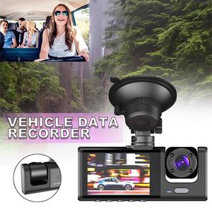 Melia סיטונאית hd 1080p עדשה כפולה dvr dash מצלמת תיבת לילה חזון הקלטה פונקציה 32g כרטיס זיכרון רכב וידאו