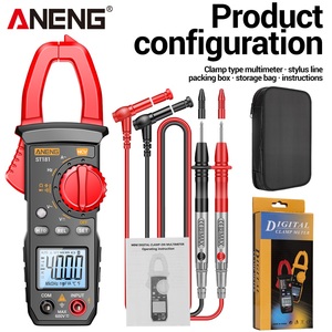 ANENG-Pinza amperimétrica digital ST181 DC/AC, multímetro de 4000 recuentos con voltaje, NCV, capacitancia, Hz, Ohm y amplificador de coche - Product Image 6