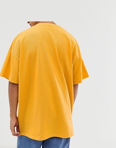 Düz düz turuncu renk % 100% pamuk ucuz kısa kollu toptan büyük boy özel logo baskılı rahat erkek t shirt