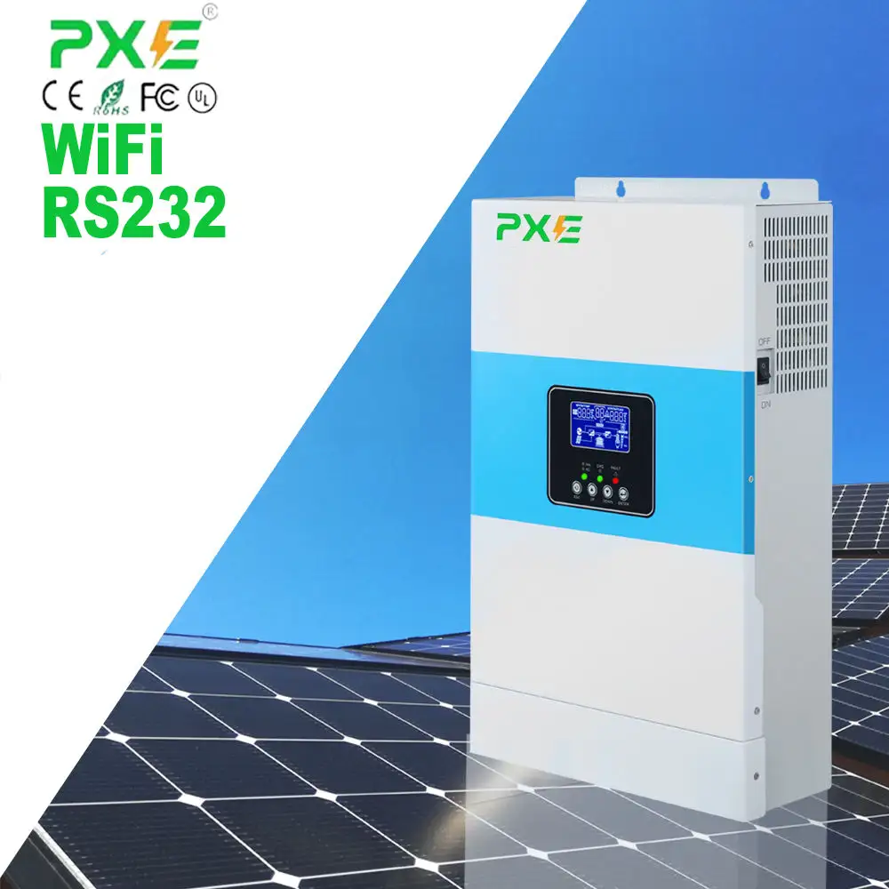 Inverter solare di frequenza Inverter Off Grid 12v 220v 5500w/convertitori batterie generatore 5.5KW UPS Inverter ibridi di potenza