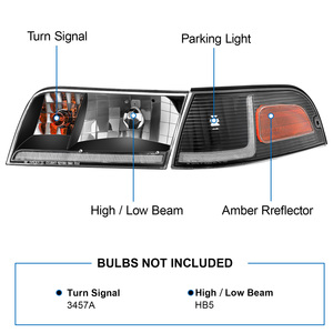 Yüksek kalite LED DRL sıralı dönüş ışığı plastik malzeme için 1998-2011 Ford Crown Victoria far - Product Image 3