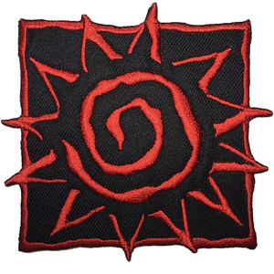 マルチカラー花型バッジ手作り刺繍バッジ