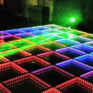 Rgb 3 In 1โฮมเมด3d กระจกไฟ Led เต้นรำชั้นเสื่อแสงสำหรับงานแต่งงาน - Product Image 1