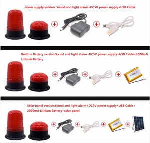 DSG12 Alto decibelio 120DB Sensor de microondas Alarma de sonido y luz Cambio USB Audio Estroboscópico Sirena audible y visual - Product Image 6