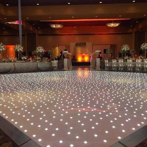 Interaktive Hochzeit LED Dance Floor Display Anpassbarer LED-Bildschirm aus langlebigen Materialien Glas Aluminium Eisen Stahl