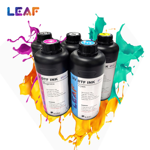 叶工厂价格UV DTF聚酯薄膜白色转移颜料油墨500毫升1000毫升i3200 TX800 XP600打印机
