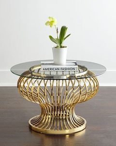 Hiện Đại Sang Trọng Lift Top Di Chuyển Trang Trí Bàn Cà Phê Nhân Đôi Thép Mở rộng Thiết Kế Đồ Nội Thất Phòng Khách Tại Horchow - Product Image 1