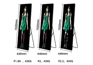 Hohe Neuwahrungsrate synchrone asynchrone Kontrolle P1.25 P1.53 P1.86 Digitaler LED Werbe-LED-Aufschlag-Displaybildschirm - Product Image 3