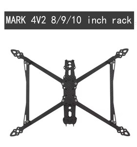 Mark 4 7 "ชุดโครงคอร์ดคอบเตอร์คาร์บอนไฟเบอร์ขนาด295มม. แขน5มม. 3K โดรนแข่งขัน FPV ฟรีสไตล์ RC ขนาด7" FPV - Product Image 4