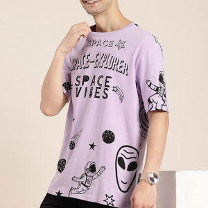 卸売メーカー230GSMスタイリッシュレギュラーフィットTシャツ耐久性のある素材快適なストリートウェアTシャツ