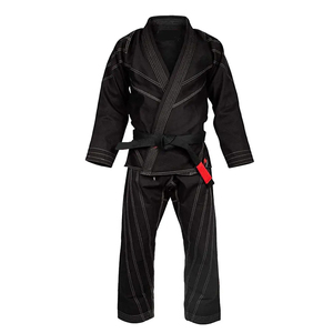 Jitsu GI BJJ GI แบบไม่มีลายใส่ได้ทั้งชายและหญิงมีคุณสมบัติยืดตรงจากแบรนด์และวัสดุที่สามารถปรับแต่งได้ - Product Image 4