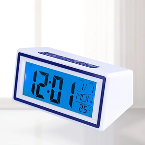 Voice <strong>Control</strong> Backlight Portable <strong>Digital</strong> Alarm Clock for Travel With Snooze, Calendar, <strong>Timer</strong> and <strong>Temperature</strong> - Product Image 6