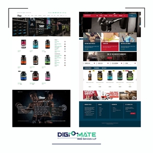 Modern and <strong>Responsive</strong> Ecommerce Website Development for Fitness Trainers Enterprise Version with Stock Products - Product Image 1