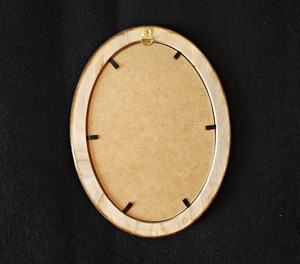 El işi Modern Oval ahşap fotoğraf çerçevesi | Zarif Oval resim çerçevesi | Benzersiz Artisan hazırlanmış ahşap çerçeve - Product Image 5