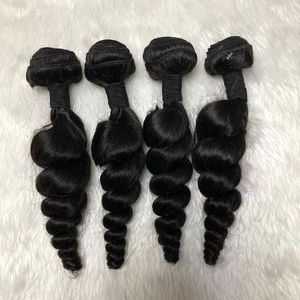 Remy kamboçyalı gevşek dalgalı saç atkı ipeksi, % 100% insan İŞLENMEMİŞ SAÇ doğal dalgalar - Product Image 4
