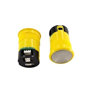 Elevator Alarm Telephone Push Button Double Plug 3-pin Elevator Parts <strong>Yellow</strong> Double Push Button DAA25090B1