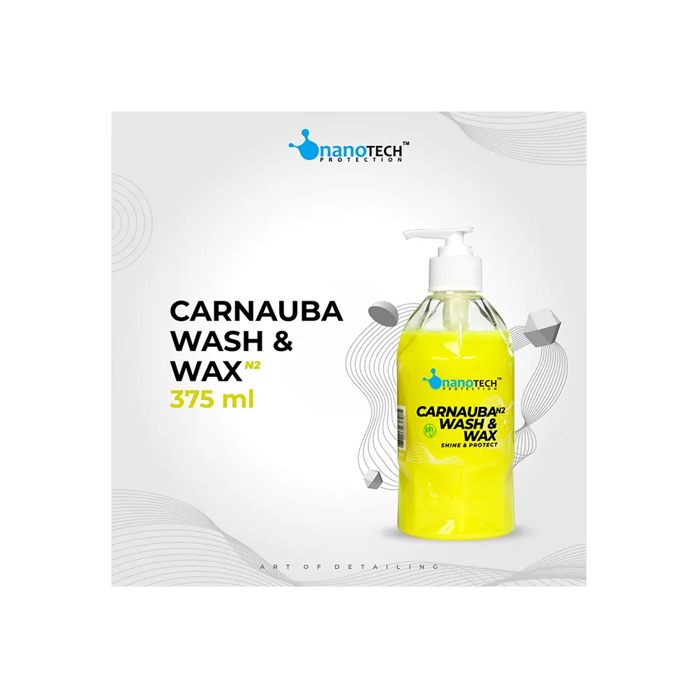 Prodotti per la cura automatica Carnauba Wash & Wax N2 375ml per pulire la contaminazione di polvere sporco olio