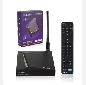 2024新しいVSeeBox V2 Pro、ボイスリモート工業グレード (4GB RAM + 32GB ROM) 購入50 20ユニット無料カスタマイズOEMサポート