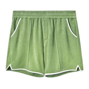 Yeşil standart sorunu Cabana gömlek ve Unisex Fit ile şort takımı Terry kumaş tasarım rahat yaz tarzı için mükemmel - Product Image 3