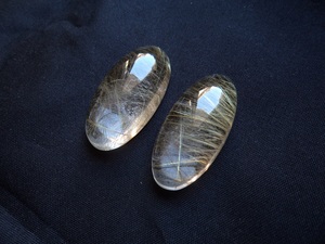 Natural Golden Rutile Oval Shape Smooth <strong>Cabochon</strong> for Jewelry Making in Various Sizes Create Stunning Designs Birthstone Gems OEM - Product Image 2