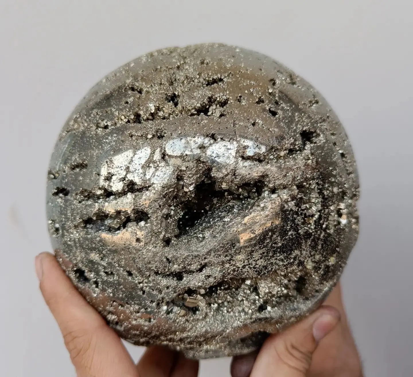 Boule de cristal de sphère de pyrite de guérison naturelle la plus vendue pour la guérison de la méditation Thérapie des chakras spirituels Feng Shui