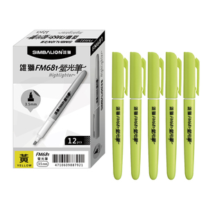 FM-681 Fluorescent <strong>Marker</strong>, <strong>Chisel</strong> <strong>Tip</strong> <strong>Highlighter</strong> &amp; Text <strong>Marker</strong> - Product Image 2